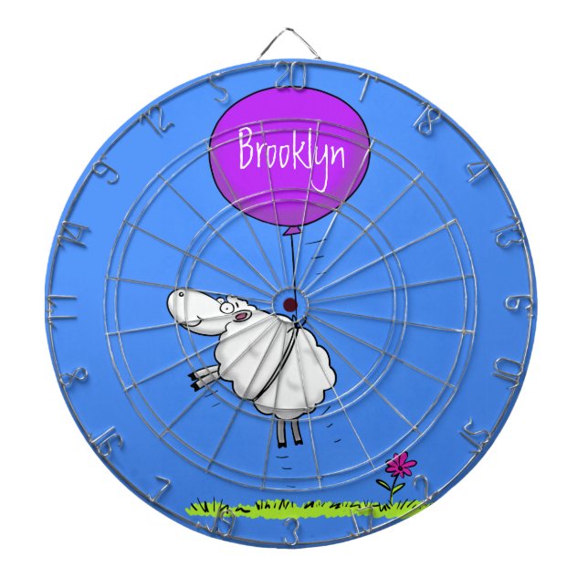Cible De Fléchettes Illustration de l'humour en ballons de mouton mign (Devant)