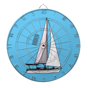 Cible De Fléchettes Illustration de voilier