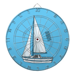 Cible De Fléchettes Illustration de voilier