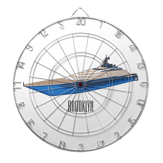 Cible De Fléchettes Illustration de yacht (Devant)