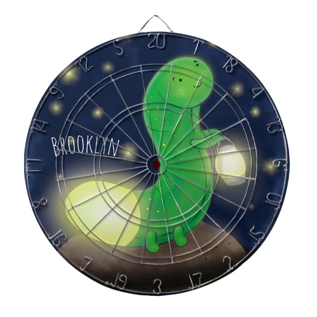 Cible De Fléchettes Illustration du ver vert mou (Devant)