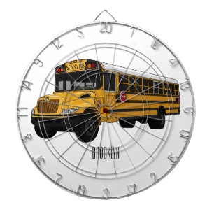 Cible De Fléchettes Illustration d'un autobus scolaire
