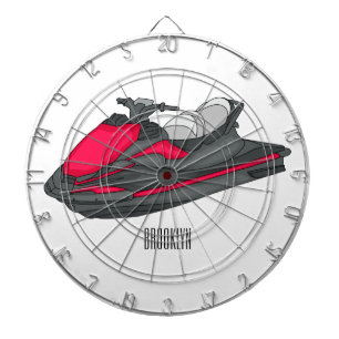 Cible De Fléchettes Illustration Jet ski
