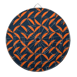Cible De Fléchettes Illustration ondulée orange, cool, moderne, tendan