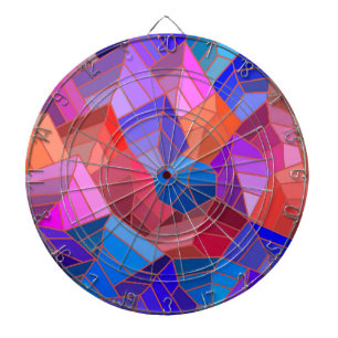 Cible De Fléchettes Imaginaire Montagnes Vue du ciel