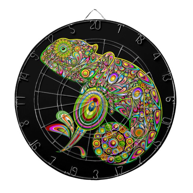 Cible De Fléchettes Imaginaire psychédélique de Chameleon (Devant)