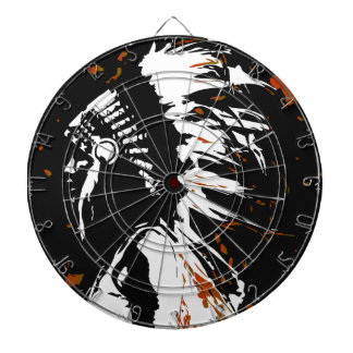 Cible De Fléchettes Indien d'Amerique indigène