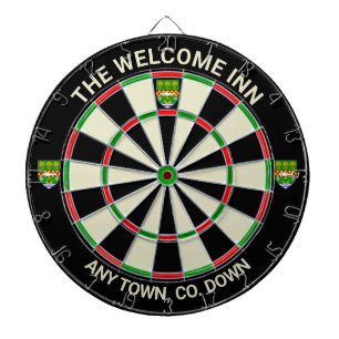 Cible De Fléchettes Irish Comté Down Irlande Dartboard