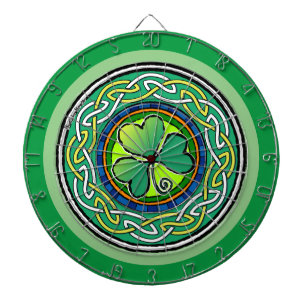 Cible De Fléchettes Irish shamrock