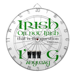Cible De Fléchettes Irlandais ou pas Irish St Patrick's Day Dartboard