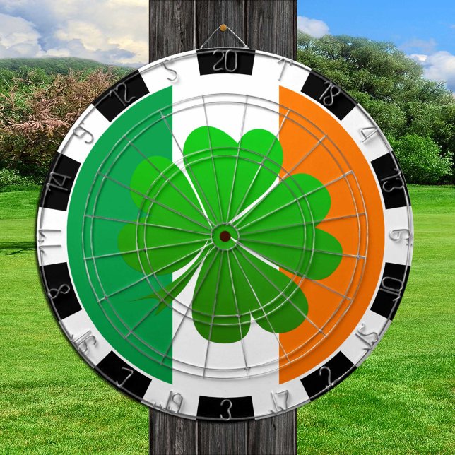 Cible De Fléchettes Irlande Dartboard, Shamrock & Irish Flag jeu (Créateur téléchargé)