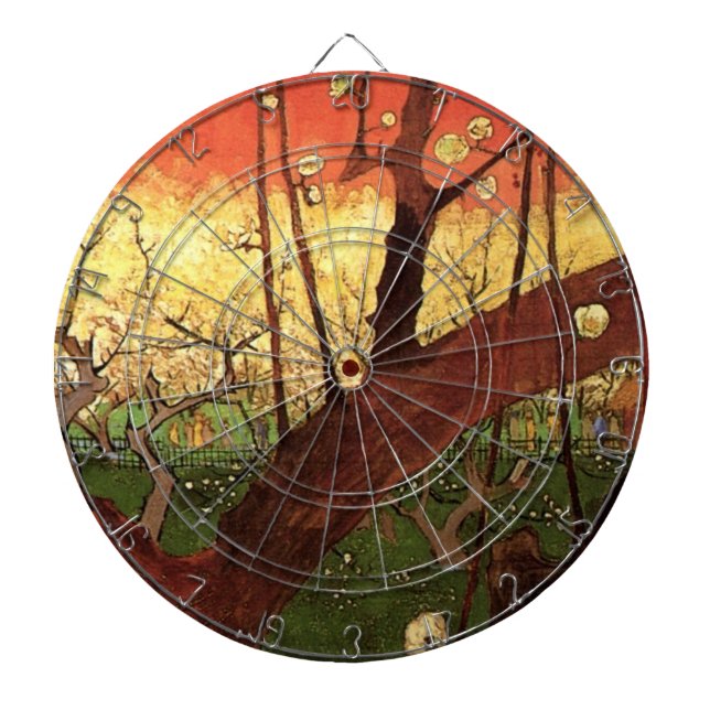 Cible De Fléchettes Japonisme : Arbre à prune fleuri par Vincent van G (Devant)