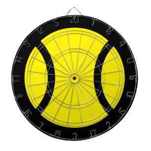 Cible De Fléchettes Jaune balle de tennis coutume fléchette