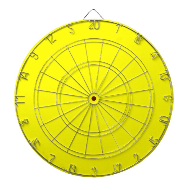 Cible De Fléchettes Jaune clair (couleur solide)  (Devant)