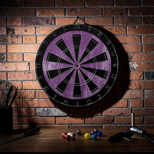 Cible De Fléchettes Jeu Custom Grunge Violet