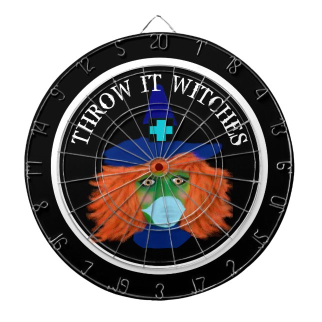 Cible De Fléchettes Jeu de fête à thème Halloween Witch (Devant)