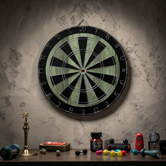 Cible De Fléchettes Jeu personnalisé Grunge vert