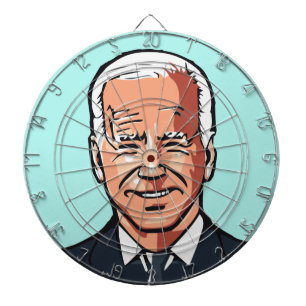 CIBLE DE FLÉCHETTES JOE BIDEN FUNNY JOKE DARTBOARD