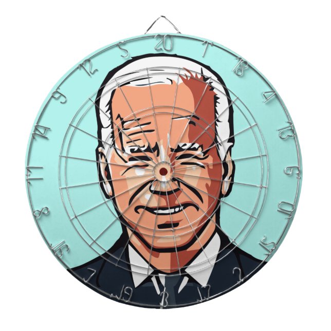 CIBLE DE FLÉCHETTES JOE BIDEN FUNNY JOKE DARTBOARD (Devant)