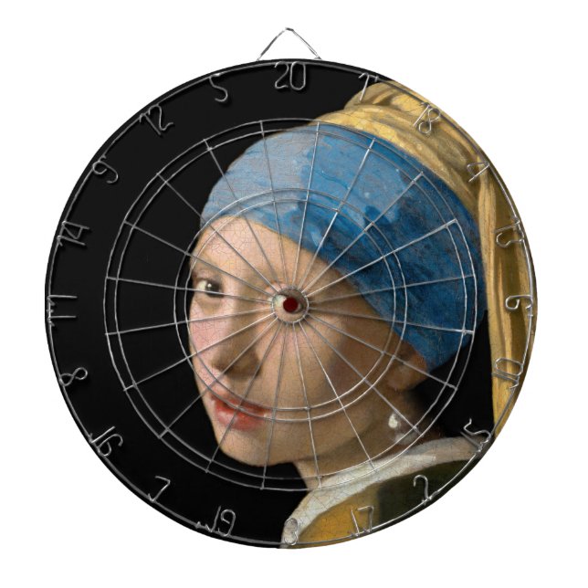 Cible De Fléchettes Johannes Vermeer - Fille avec une oreille perle (Devant)