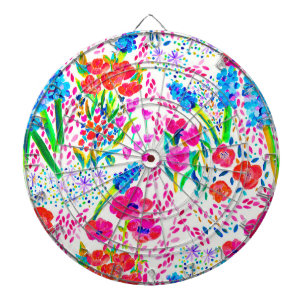 Cible De Fléchettes Joli carnet de chèques motif de fleurs d'aquarelle