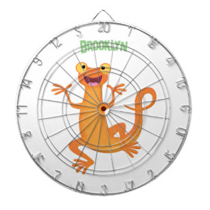 Cible De Fléchettes Joli triton orangé joyeux