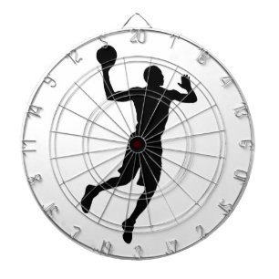 Cible De Fléchettes Joueur de basket-ball Pop Art Silhouette
