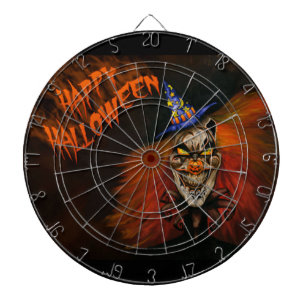 Cible De Fléchettes Joyeux Clown effrayant d'Halloween