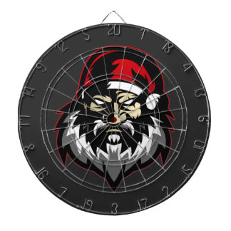 Cible De Fléchettes Joyeux Noël en colère Père Noël