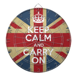 Cible De Fléchettes Keep Calm and Carry