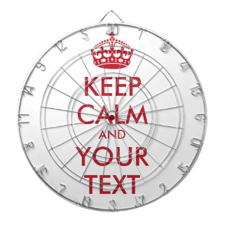 Cible De Fléchettes KEEP CALM and YOUR TEXT