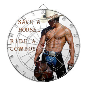 Cible De Fléchettes La casquette de cowboy en paille sauve cheval Slip