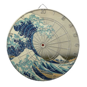 Cible De Fléchettes La Grande Vague au large de Kanagawa
