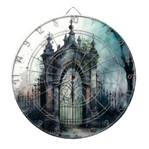 Cible De Fléchettes La série de portes du cimetière gothique Design 11