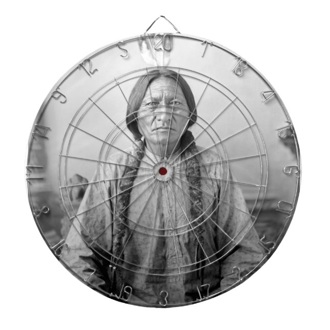Cible De Fléchettes Lakota Leader assis Bull Amérindien (Devant)