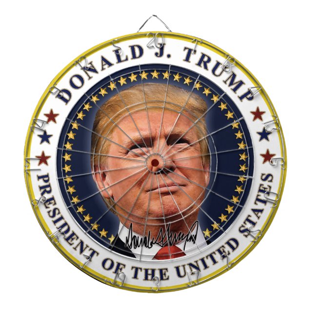 Cible De Fléchettes L'anti-président Donald Trump (Devant)