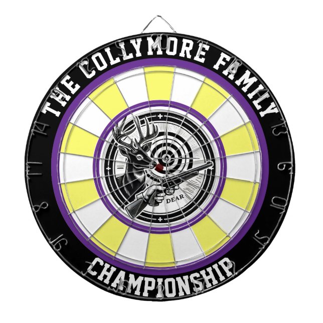 Cible De Fléchettes L'art Bullseye de la forêt de cerfs (Devant)