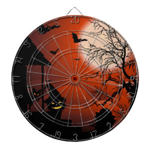 Cible De Fléchettes Le cauchemar de la lune sanglante d'Halloween