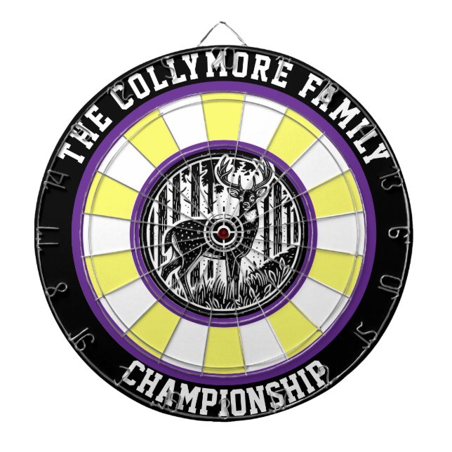 Cible De Fléchettes Le cerf dans l'art ciblé de la forêt (Devant)