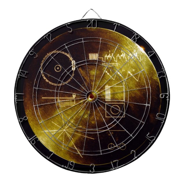 Cible De Fléchettes Le disque d'or de Voyager (Devant)