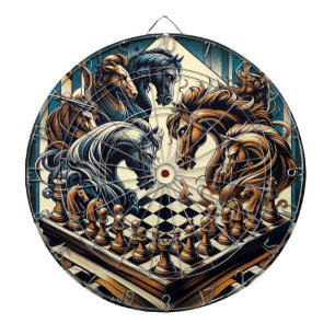 Cible De Fléchettes Le jeu des chevaliers - les échecs rencontre l'ima