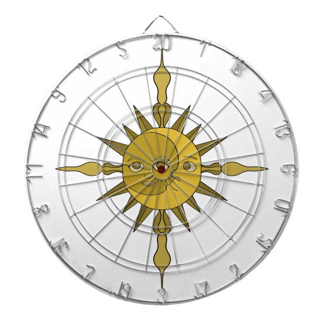 Cible De Fléchettes Le soleil et la lune (Devant)