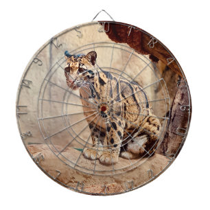 Cible De Fléchettes léopard nébuleux image nature faune exotique