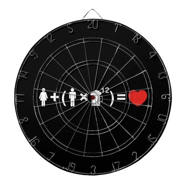 Cible De Fléchettes L'équation d'amour pour les hommes (Devant)