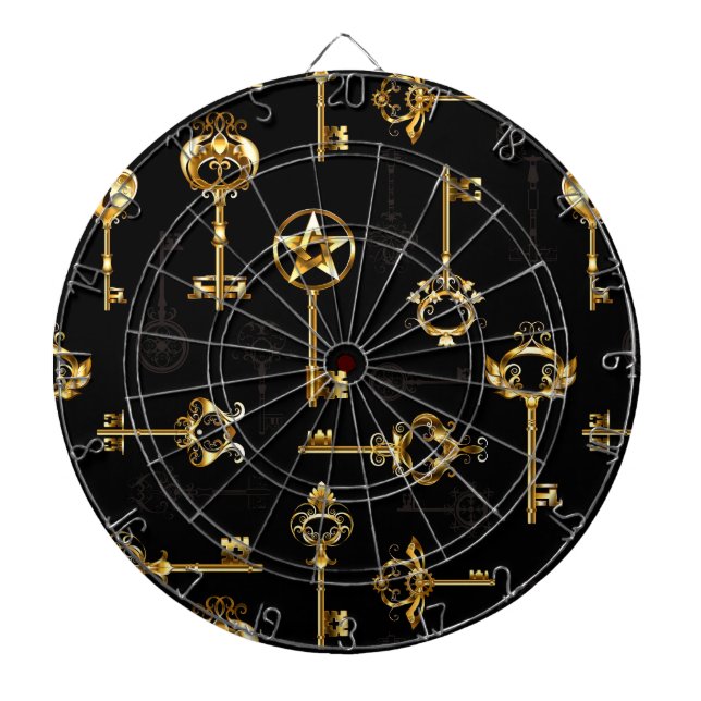 Cible De Fléchettes Les Patters de Seamless avec Golden Keys (Devant)