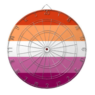 Cible De Fléchettes Lesbian Pride Flag LGBTQ