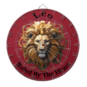 Cible De Fléchettes Lion, Lion, Dirigé Par Le Coeur,