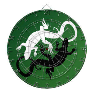 Cible De Fléchettes Lizard Dartboard Cool Tribal Raven Art Dartboard