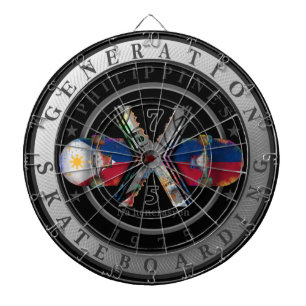 Cible De Fléchettes Logo Fabriqué aux Philippines 1975