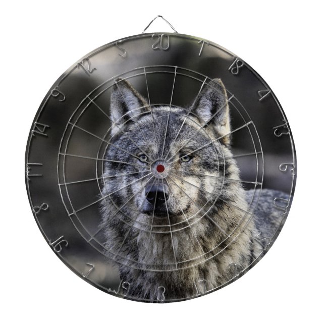 Cible De Fléchettes Loup gris (Devant)